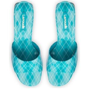 Larroudé Patent Leather Sandals Sz 7